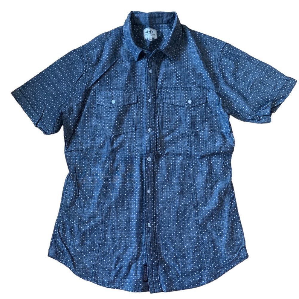 Men’s Ecko Unltd Button Down Short Sleeve Shirt Size Large